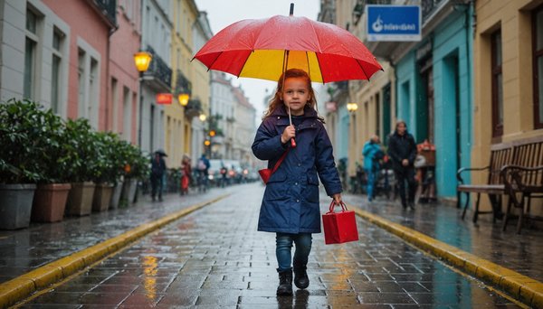 Le parapluie enfant : un compagnon coloré pour la pluie!